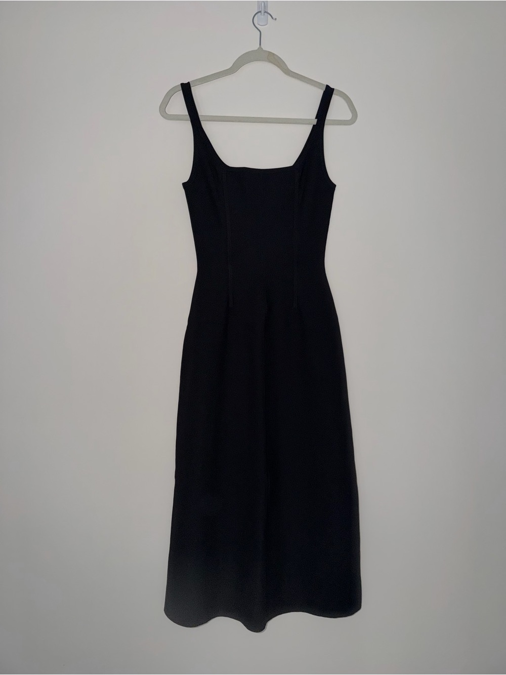 COS CORSET-STYLE A-LINE DRESS xs old money drop waist Carolyn Bessette Kennedy - Picture 6 of 11